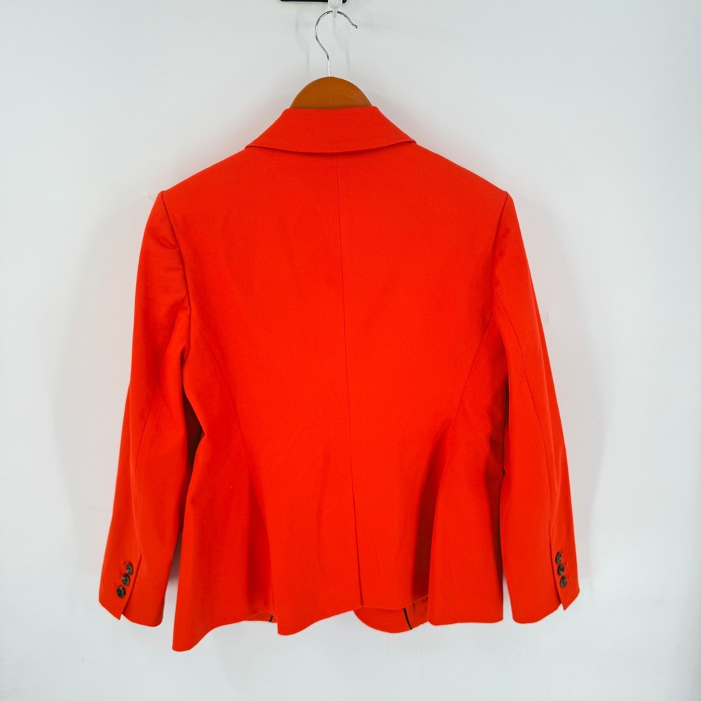 Boden Blazer Bright Red 10P Petite Cotton Stretch One Button Professional Jacket - Picture 2 of 9